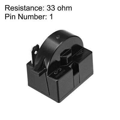 Relais de démarrage PTC réfrigérateur 33 ohms 1 broches noir