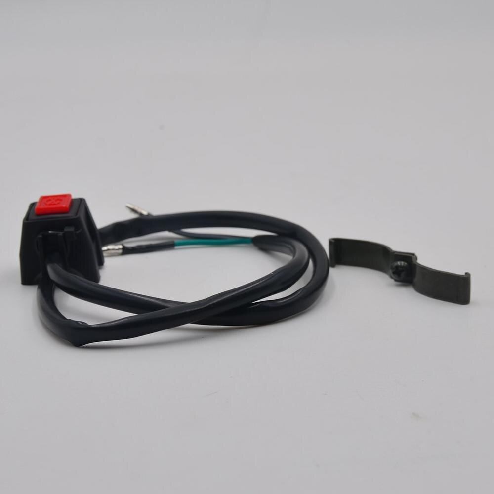 Universal Motorcycle Dirt Pit Quad Bike On Off Kill Stop Button Switch Electric Start Flameout Horn Switch With Wire