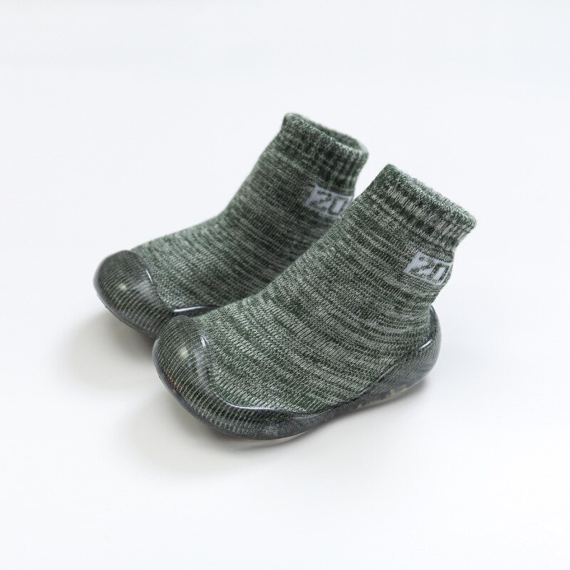 Baby Jongens Meisjes Sok Schoenen Antislip Vloer Sokken Baby Zachte Rubberen Zool Peuter Schoenen Baby Sokken Met Rubberen zolen Baby Spullen: Green / 24-36M