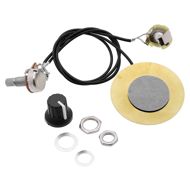 Transducteur piézo précâblé avec Jack de sortie de 6.35MM, 4 pièces, 50MM, pour guitare acoustique, Ukulele