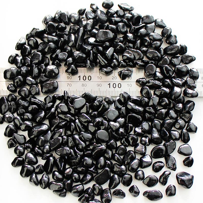 Shaped Glass Beads Irregular Glass Mosaic Tiles DIY Craft Mosaic Stones Various Colors Materials Optional About 100g: black