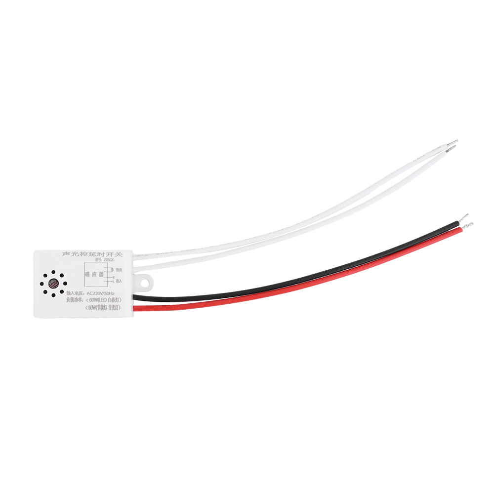 AC220V Interruttore del sensore vocale Controller Interruttore automatico del rilevatore del sensore vocale Interruttore di attivazione vocale per la luce del pannello della plafoniera