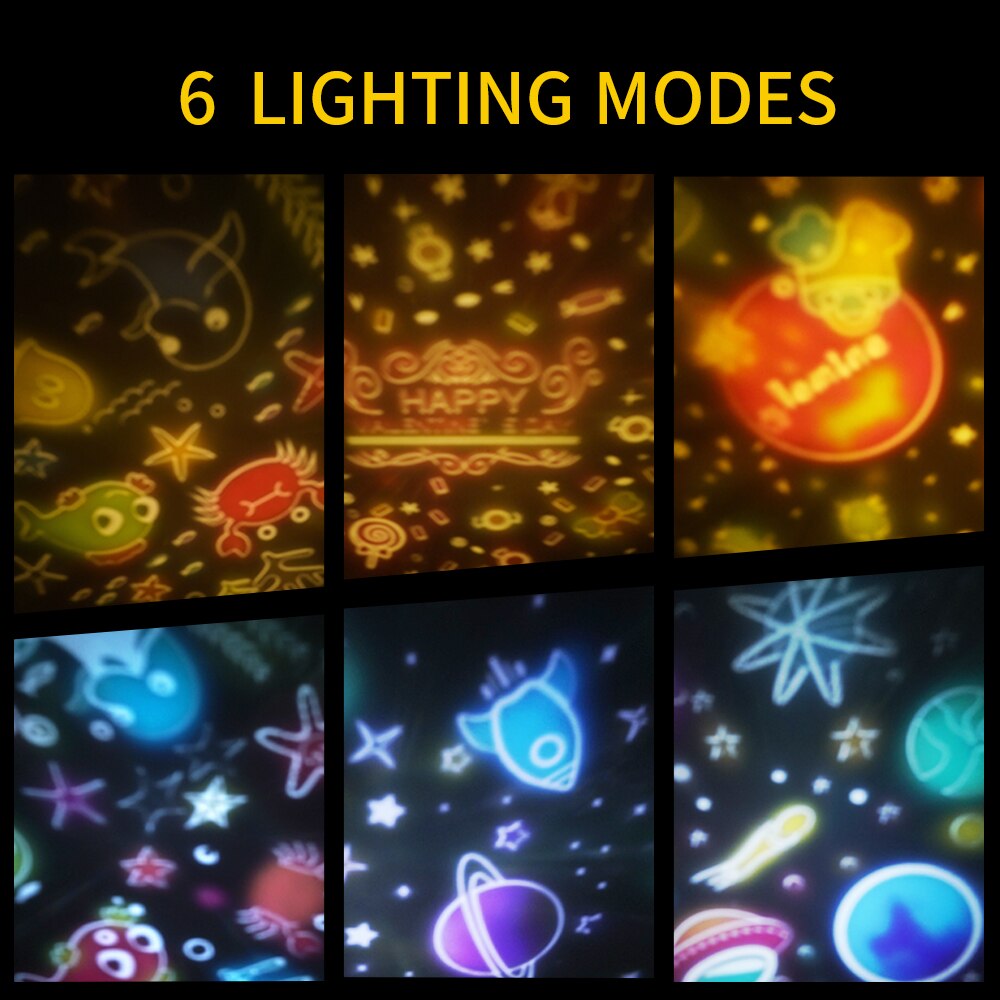 Landzo Ufo Star Night Light Projector Voor Kinderen, Kinderen, volwassen Creatief Speelgoed Stars Projectielamp Baby Volwassen Slaap Helper