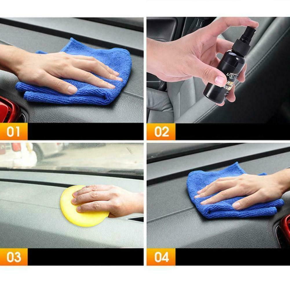 Newest 30/50ML Car Interior Leather Cleaner Seat Panel Dashboard Care Cleaner Polish Wax Car Accessory