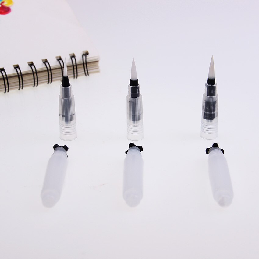 Refillable Water Brush Ink Pen for Water Color Calligraphy Drawing Painting Illustration Pen Office Stationery