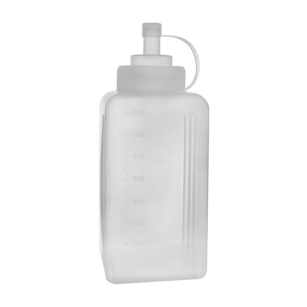 Condiment Bottle Not Deformed Squeeze Dispenser PE Leakproof Modern Ketchup Condiment Bottle:  Short