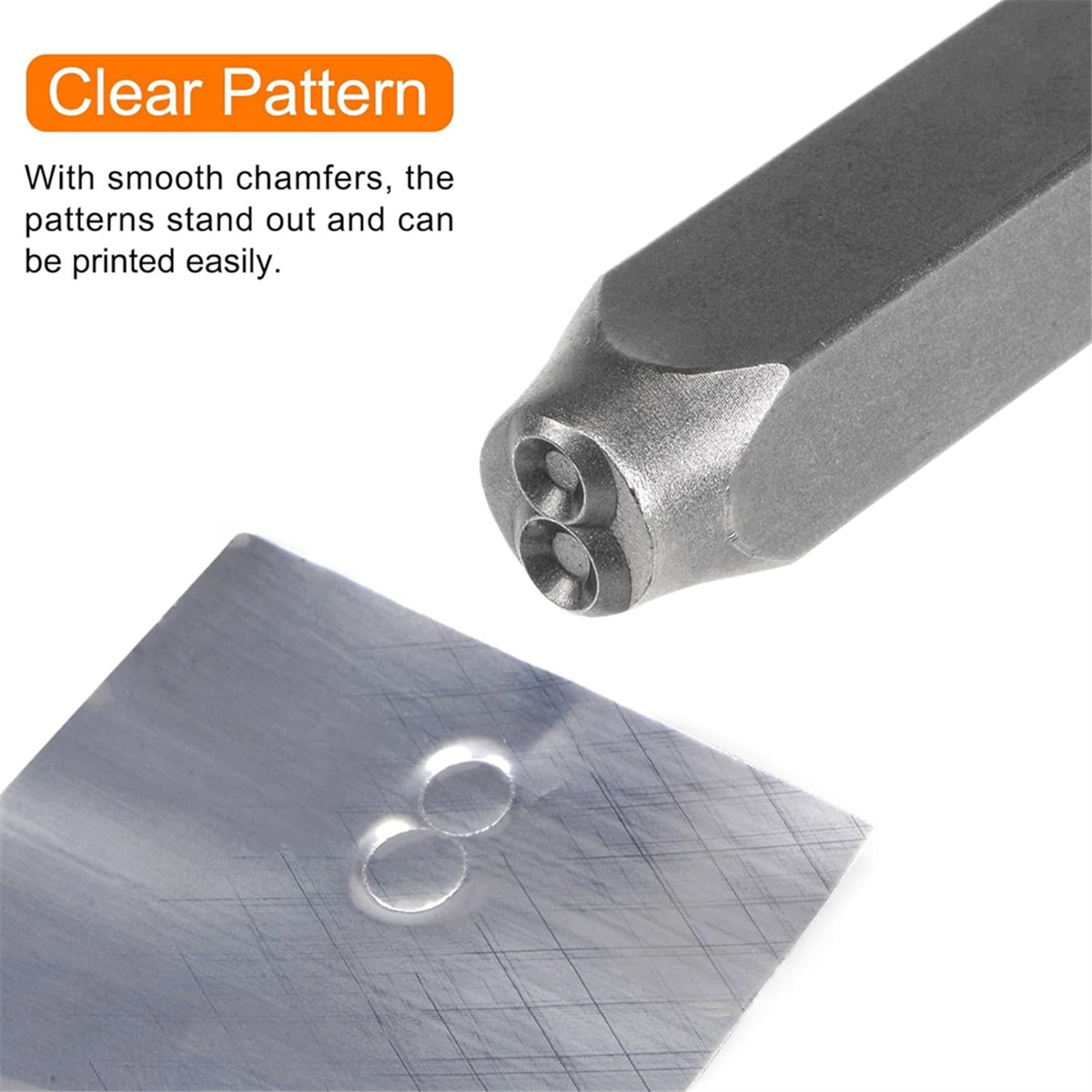 A04R-36Pcs 1/8IN (3mm) Number and Lower Case Letter Stamp Set, A-Z, & 0-9 Punch Press Tool for Metal Plastic Wood Leather