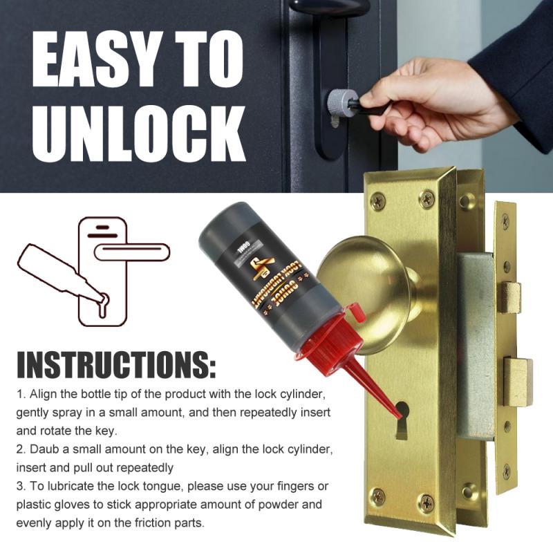 60ml Door Lock Loose Rust Lubricating Oil Lock Core Maintenance Agent Anti-rust Lubrication Universal