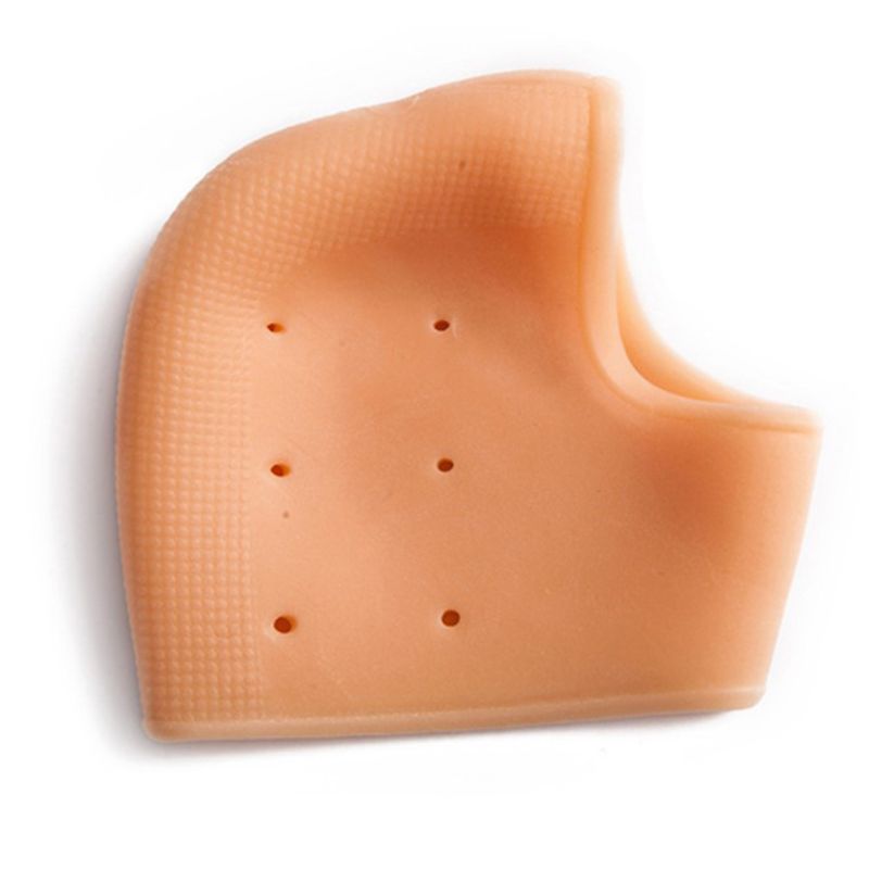 2Stck Silikon Gel Feuchtigkeitsspendende Plantarfasziitis Ferse Socken unisex Fuß Protektoren Schuh Kissen Geknackt Schmerzen Linderung Einsätze Pads