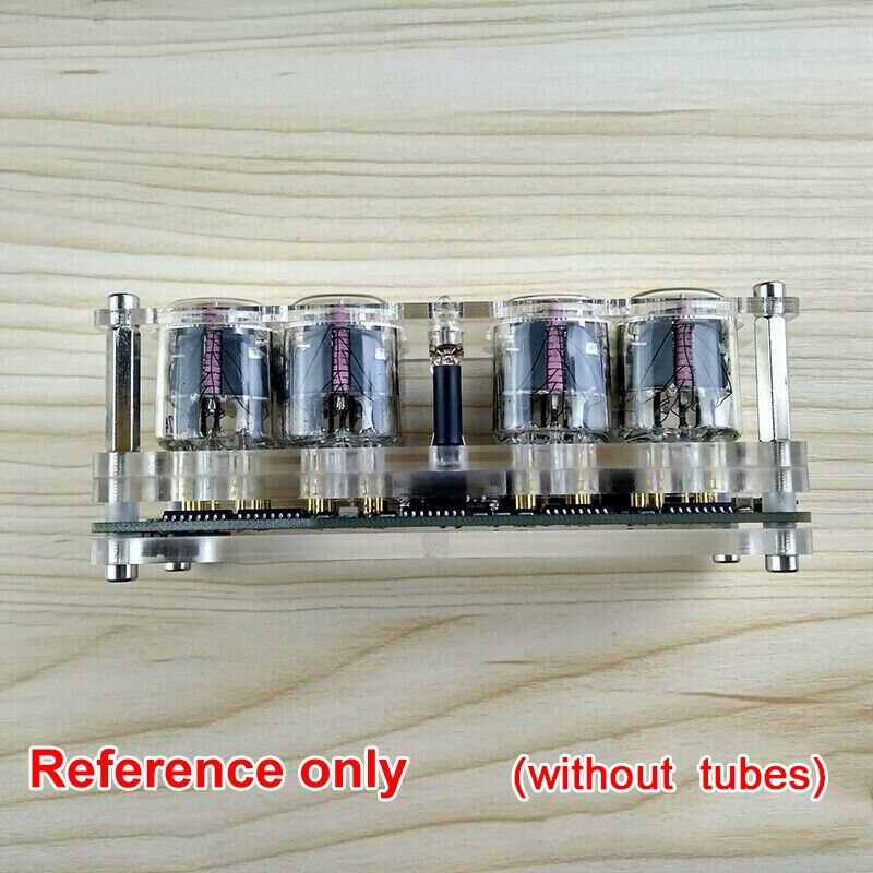 4-Bit Glow Tube Clock Nixie Clock Led Backlight F/ In-12A In-12B