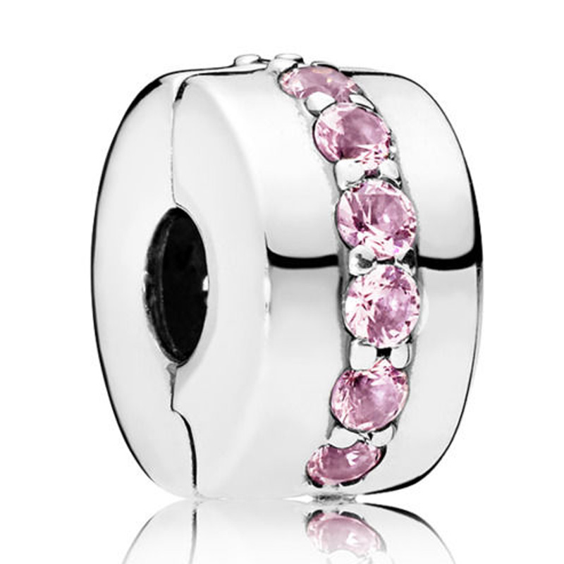 Verdadeiro espumante brilhando caminho daisy meadow pave &amp; livre coração clipe charme 925 contas de prata esterlina ajuste pulseira moda jóias: 6