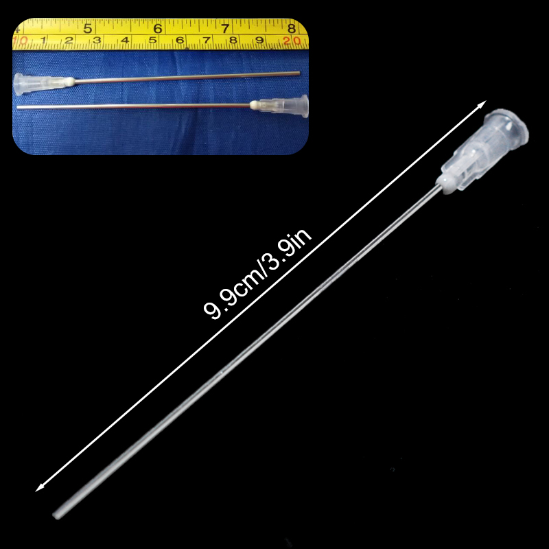 10/20 stücke Dosier nadeln Klebe spritze Nadel länge Maschinen düsen kleber Nadel stumpfes Ende Gewinde anschluss 14g-27g