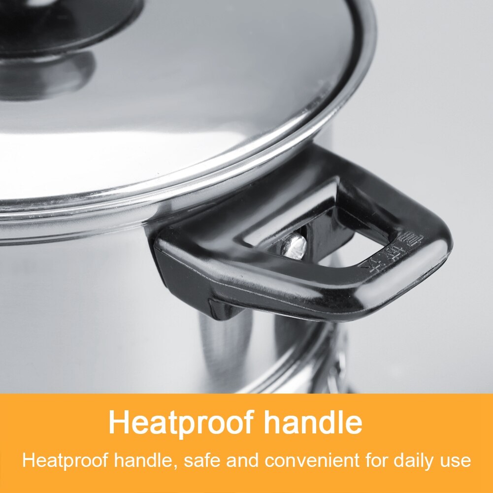 Thick Stainless Steel Pot Utensils Non-magnetic Alcohol Stove Cookware