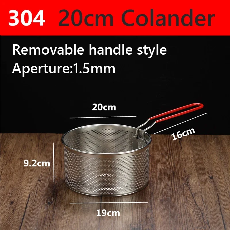 304 Rvs Koekenpan Gebakken Mand Koekenpan Filter Voedsel Vergiet Olielek Cacao Zeef Mesh Noodle Dumplings Zeef: Roze