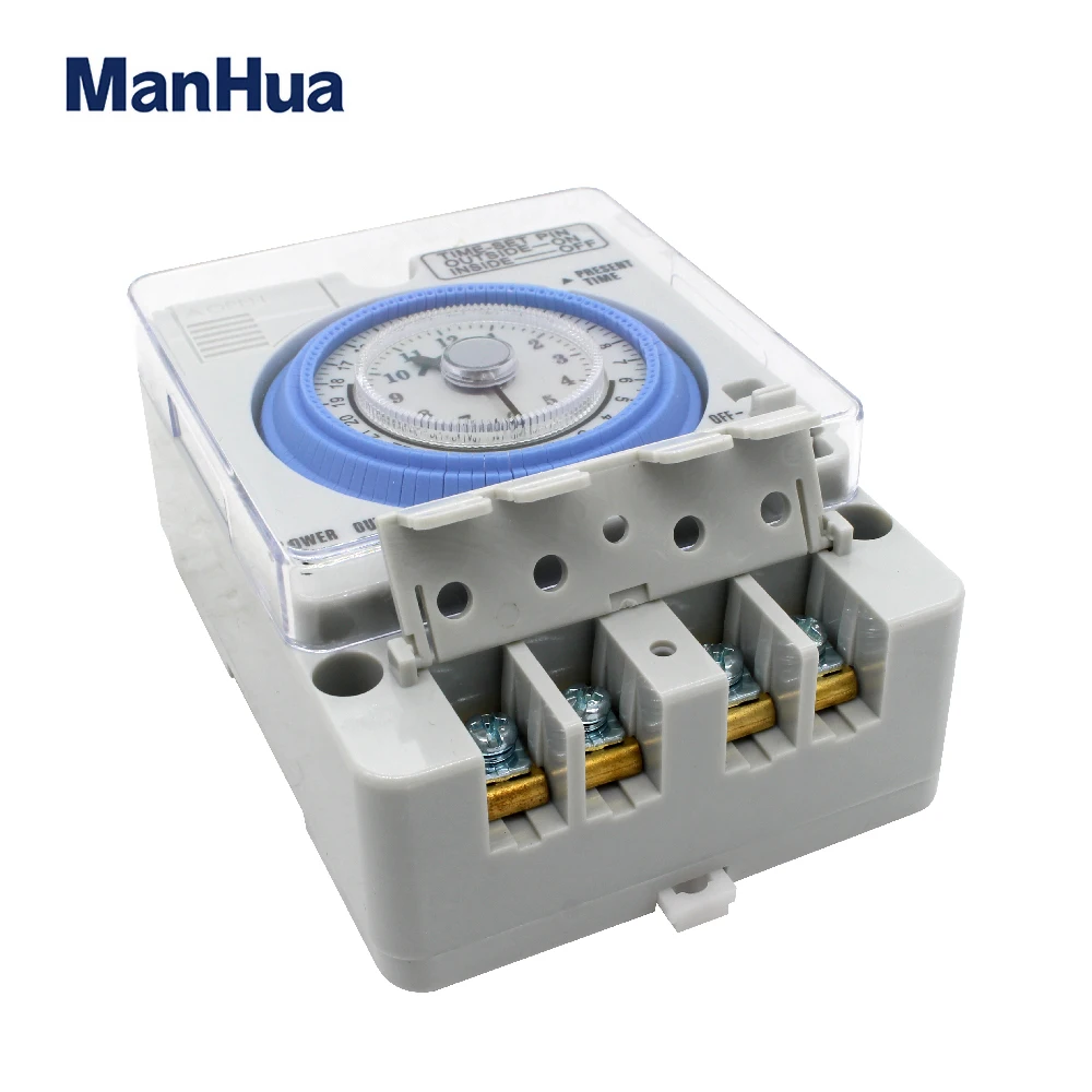 ManHua TB35N 100-240V 15A Din Rail Water Heater Programmable Timer switch Time Controller Mechanical Timer Switch