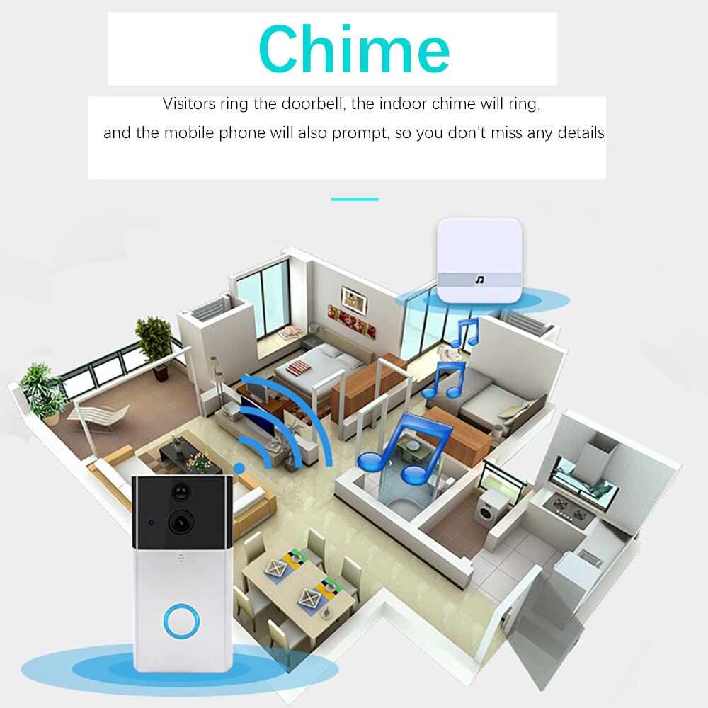 Voor Eken V5 V6 V7 Anytek B10 B30 B60 B50 B70 Tuya Deurbel Chime Ac 110-220V Smart indoor Deurbel Draadloze Wifi Chime