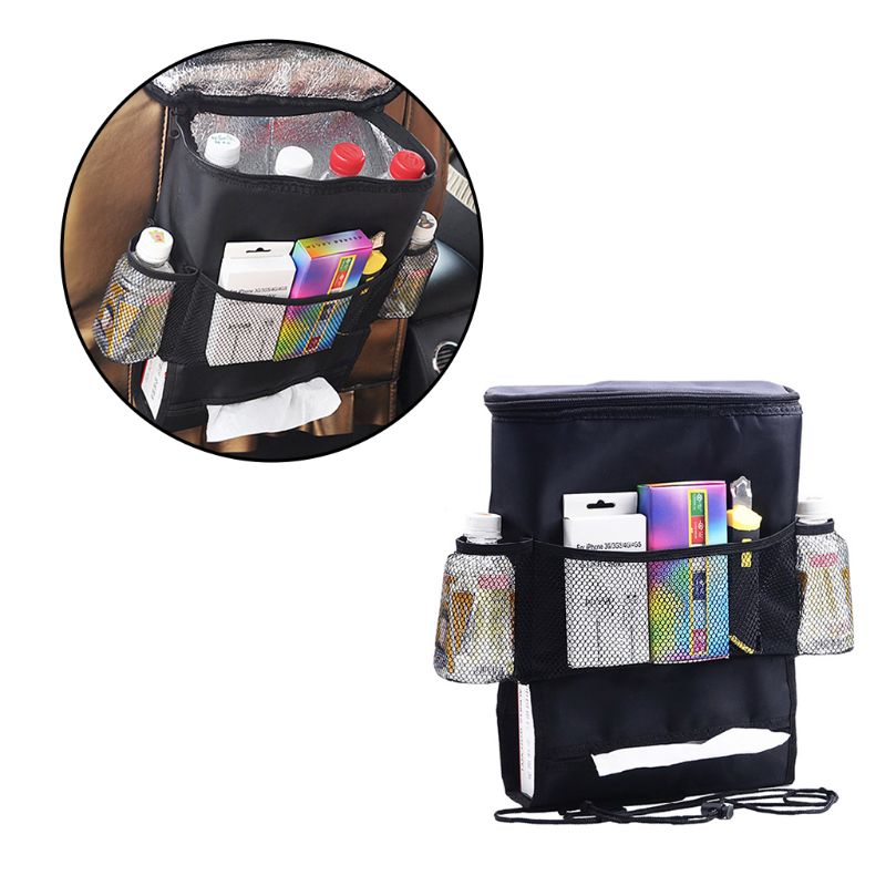 Insulation Ice Pack Baby Mutifunctional Bags Mommy Hanging Bag Car Seat Storage Chair Back Pocket for Children Bottles Cart Acce