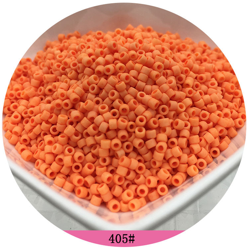 365 pièces 2mm japon couleur mate perles de verre 10/0 givré perles d'espacement en vrac pour la fabrication de bijoux breloques à assembler soi-même accessoires de couture