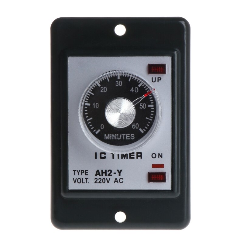 0-60 seconds/minutes Power On Delay Timer Time relay w socket base AC 220V AH2-Y -M20