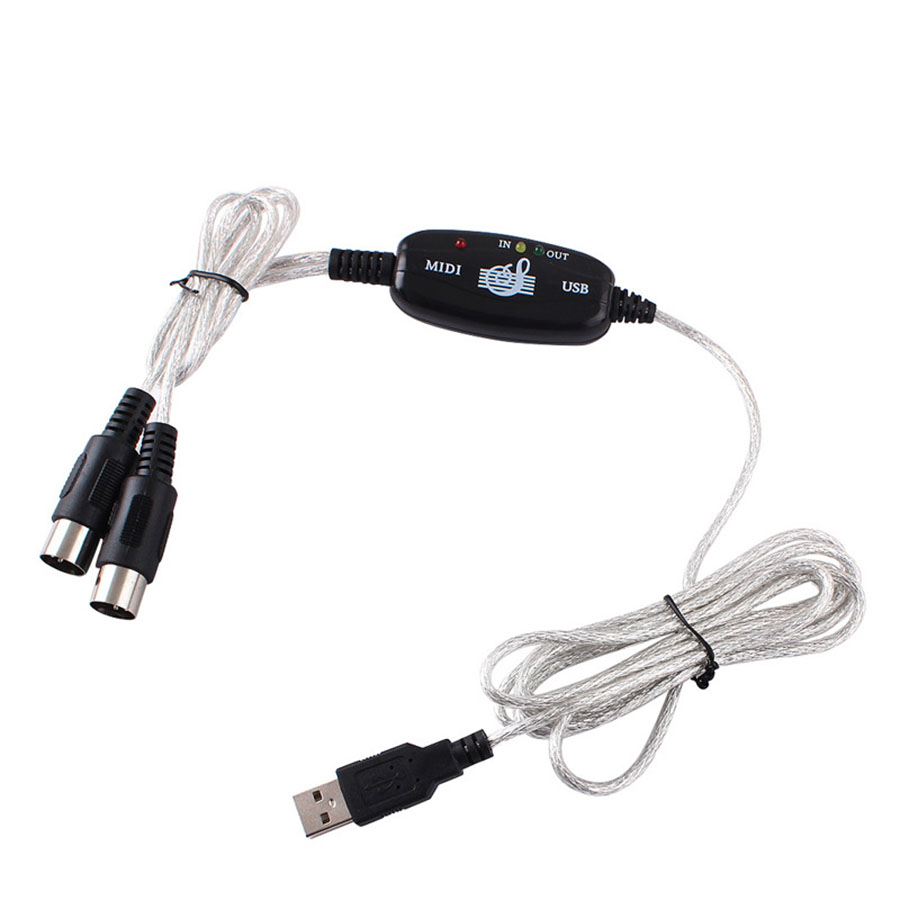 2M Usb Midi Kabel Usb In-Out Midi Interface Kabel Converter Pc Naar Music Keyboard Cord
