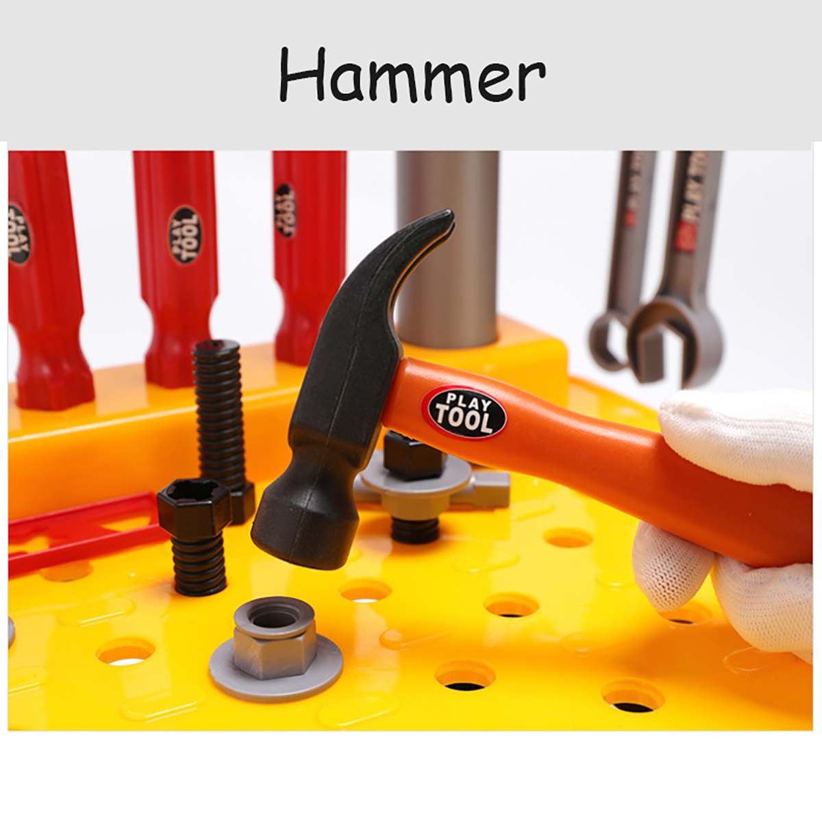 freundlicher Werkzeugkasten Ingenieur Simulation Reparatur Werkzeuge Spielzeug Ax Zimmerei Bohrer Schraubendreher Reparatur Bausatz Spielen Spielzeug einstellen für freundlicher