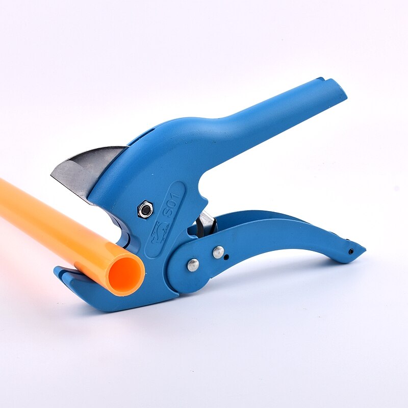 PVC Pipe Cutter 16~40mm Aluminum Alloy Body Ratchet Scissors Steel Blade Up for Cutting Tube PVC/PPR Hose Cutting Hand Tools