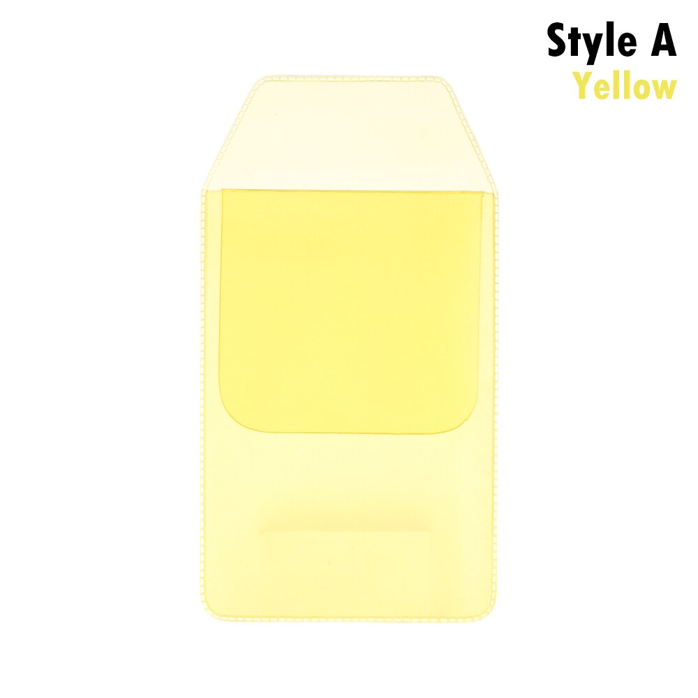 1Pc Kleurrijke Pvc Pocket Protector Lekvrije Pen Pouch Artsen Verpleegkundigen Zak Voor Pen Lekken Kantoor ziekenhuis Levert: Style A-yellow
