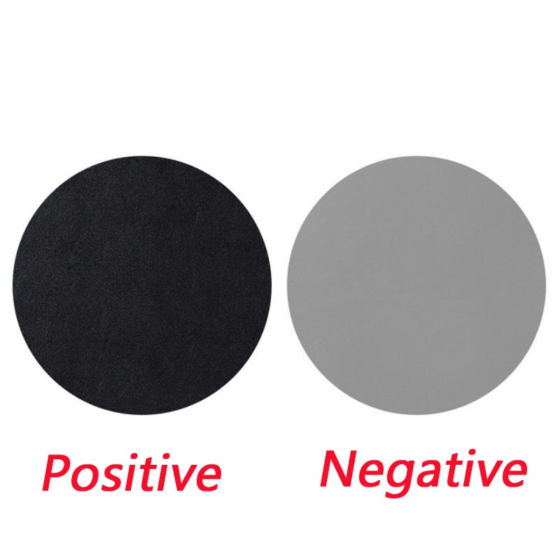 Double-sided Mouse Pad Waterproof PU Leather Round Shape Mousepads Desk Mat Office Gaming Mouse Pad For Laptop Compute: 04