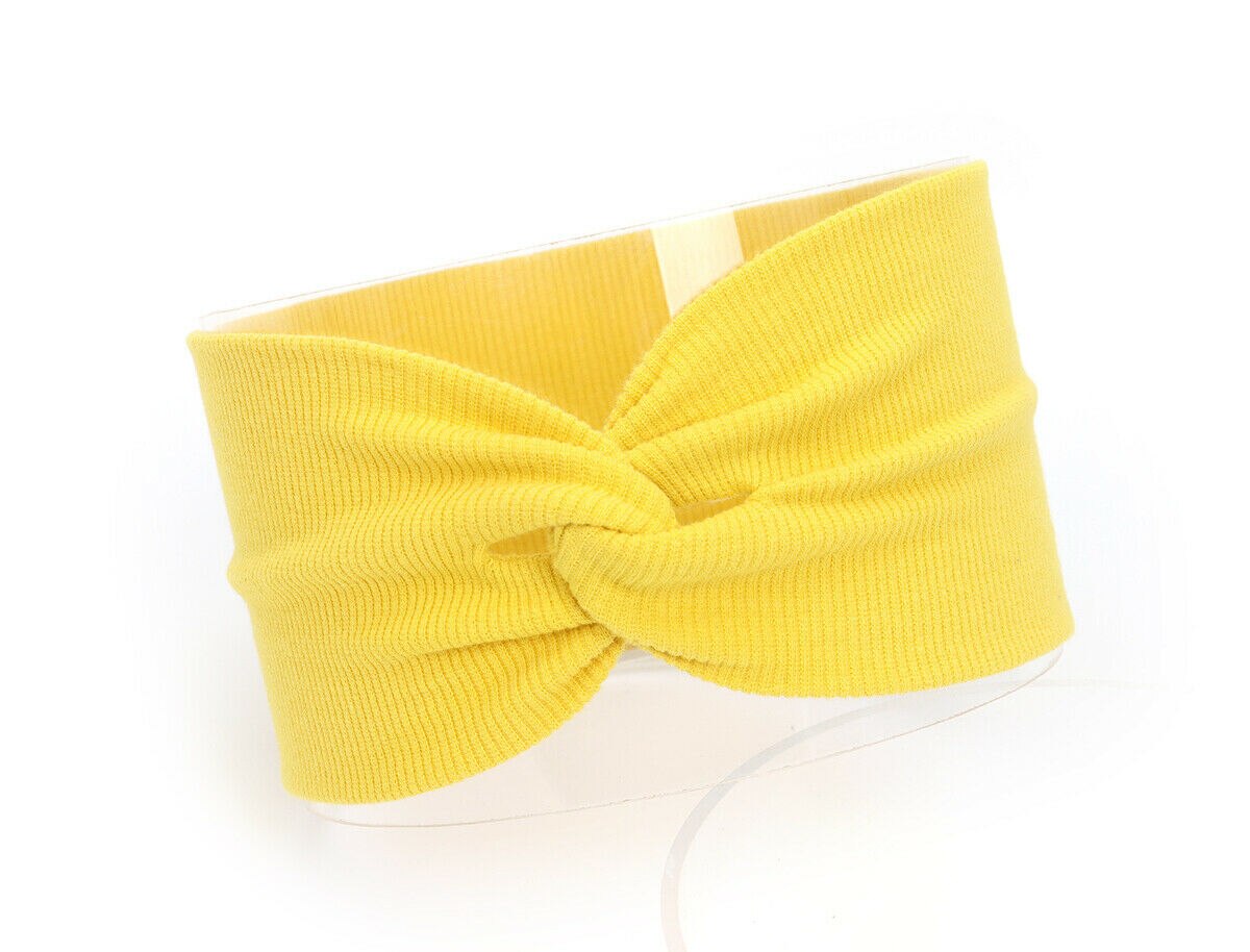Baby Stuff Accessoires Kids Meisje Jongen Baby Hoofdband Peuter Kant Kruis Haarband Hoofddeksels Solid Elastische Hoofddeksels Props: Geel