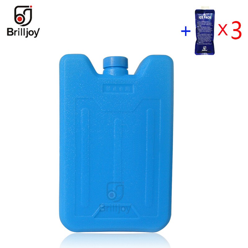 HDPE Ice water filled box 600ml Absorbent polymer resin box Plane type Ice box for Lunch bags and cooler bags large capacity: Blue