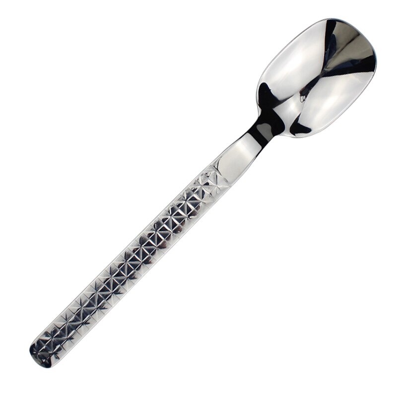 LUCF elegante diamant textur griff Besteck edelstahl Westlichen Luxus Geschirr metall sanfte besteck für familie: 3229Abendessen Löffel