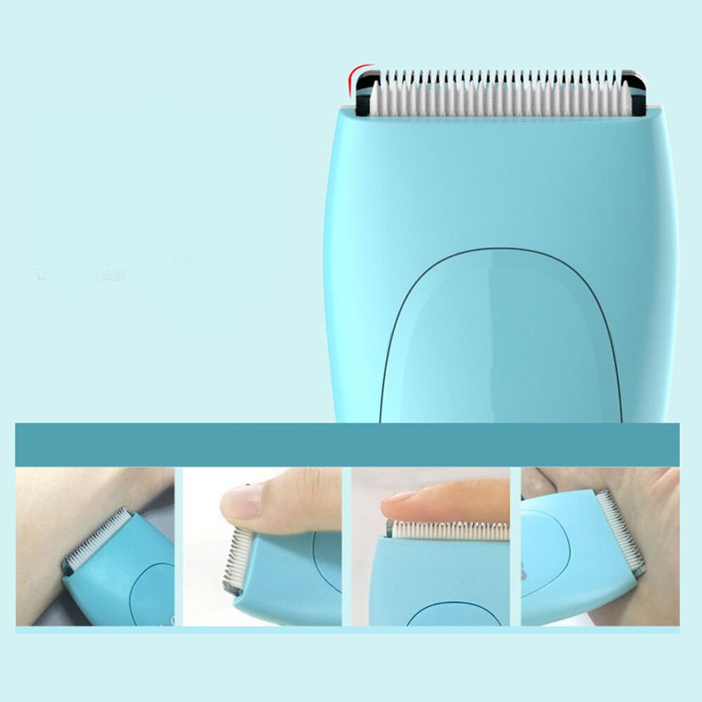 Electric Baby Hair Clippers Ceramic Hair Trimmer Ultra Quiet Waterproof Rechargeable Cordless Haircut Kit Set for Infants