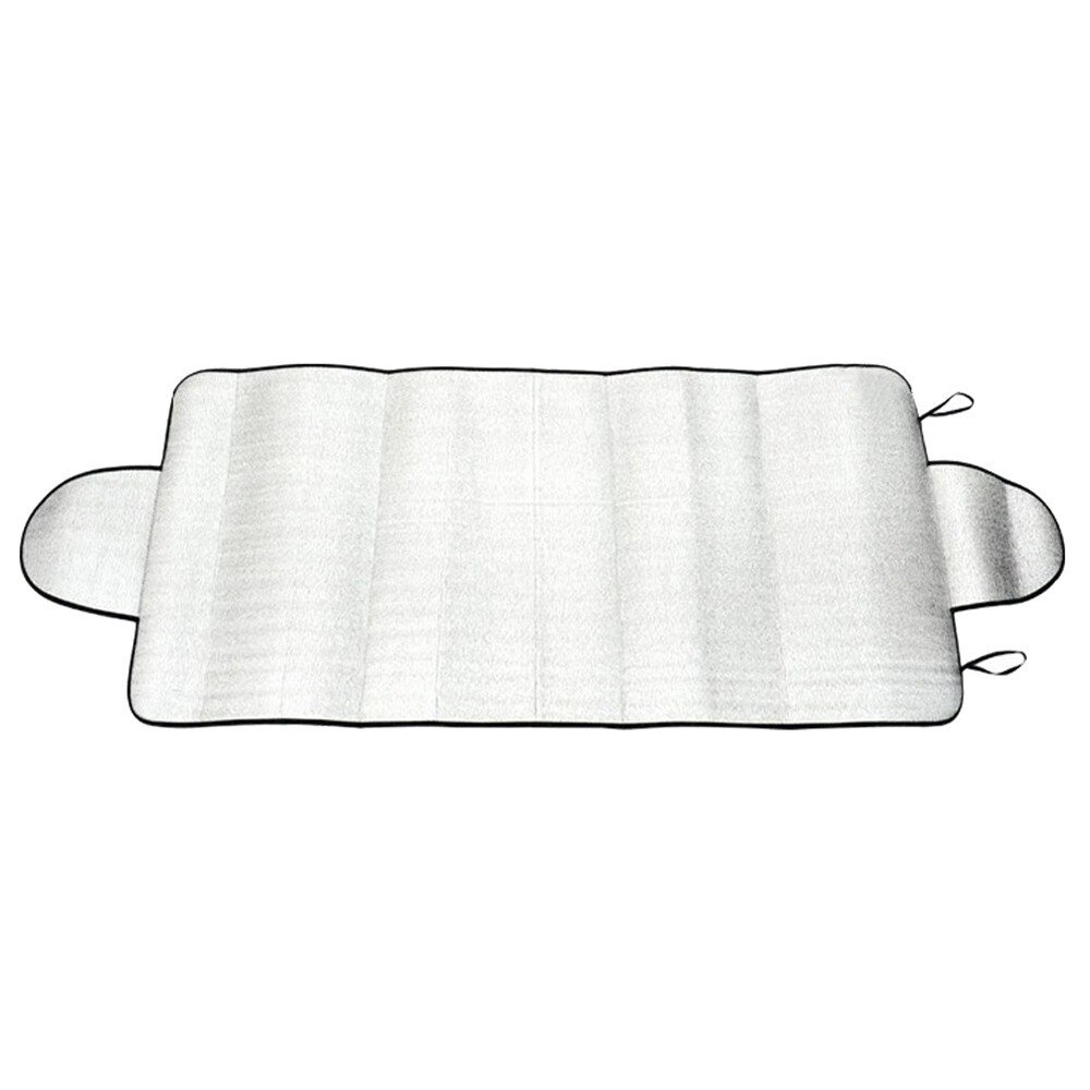 1 pc 150cm x 70cm janela traseira do carro pára-sol pára-sol frente uv proteger refletor sol sombra para a janela do carro cobre sol viseira prata: Default Title
