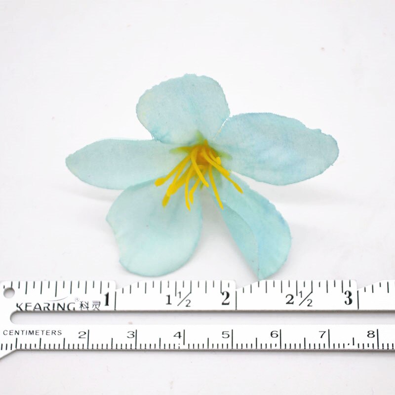 50 stk silke orkidé kunstige blomsterhoveder kronblade til hjemmet gør-det-selv-håndværk dekoration bryllup fest forsyninger festival tilbehør