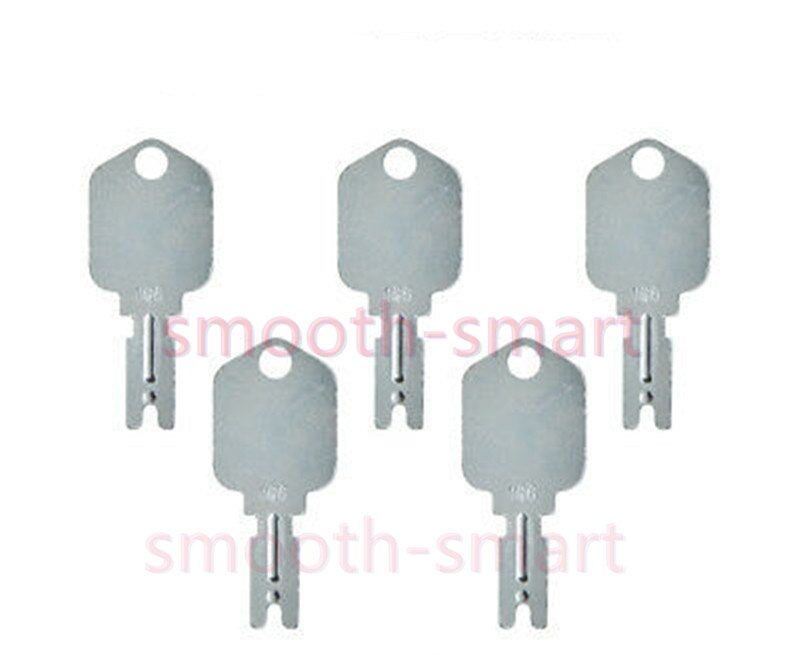 5x Ignition Key 879480 / MT40012655 - For Ford New Holland Tractor, Excavator, Grader, Dozer