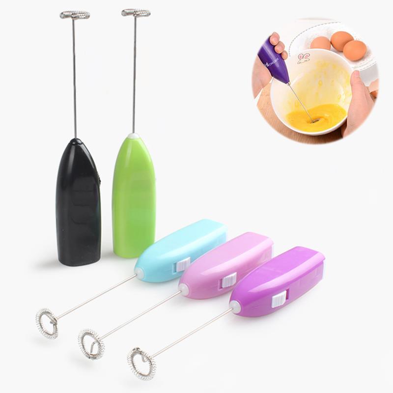 Egg Beater Mini Size Foamer Stirrer Frother Wand Drink Mixer Handle Tools Small Coffee DIY Cappuccino