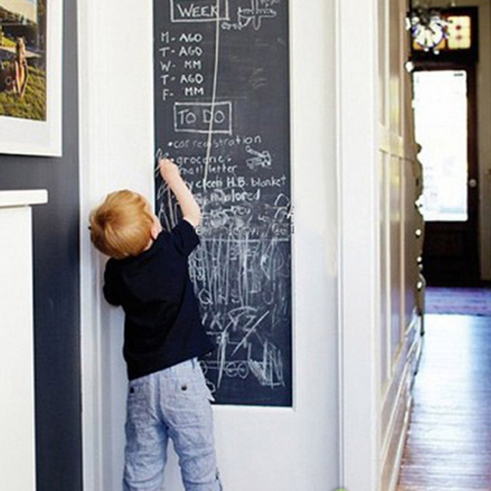 Vinyl Chalkboard Wall Stickers Removable Blackboard Self-Adhesive Blackboard Draw Mural Decals Art Chalkboard Great for Kid