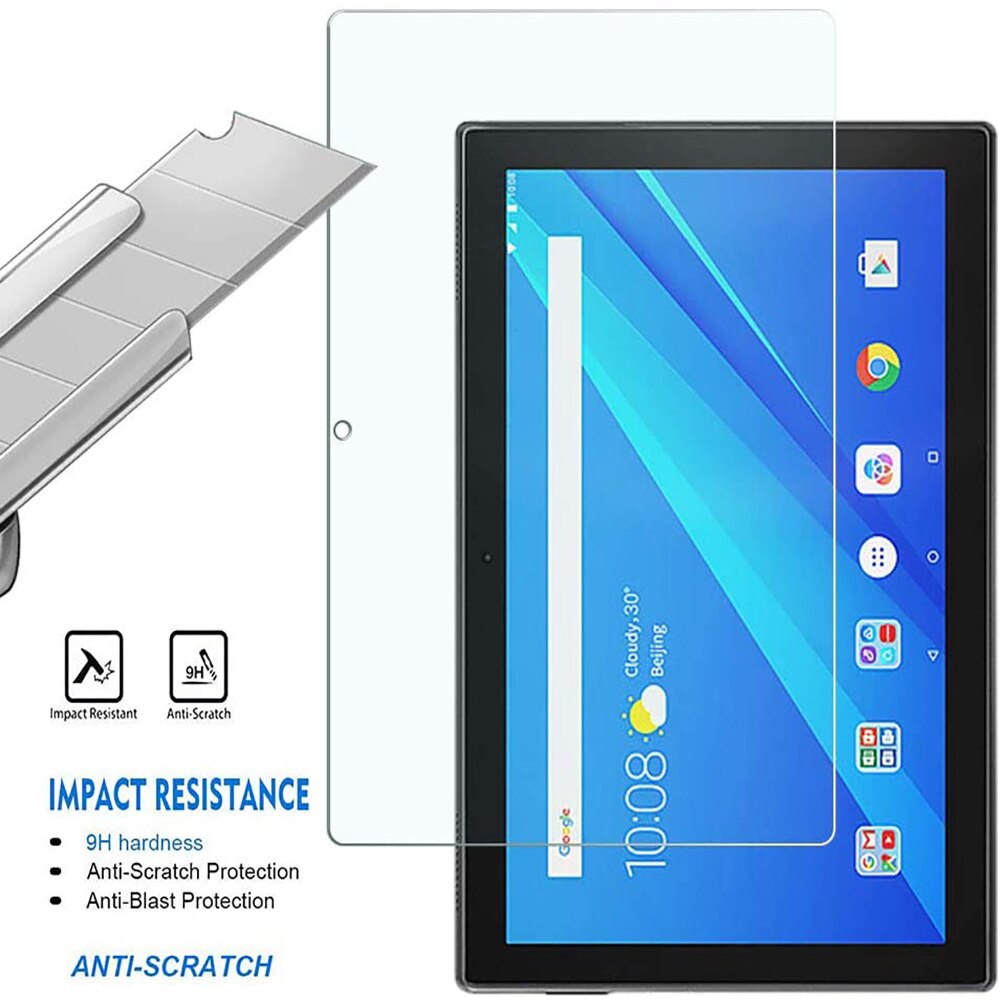 9H Gehard Glas Voor Lenovo Tab M10 10.1 Inch TB-X605F X505F Screen Protector Anti Kras Bubble Gratis Hd Clear beschermende Film