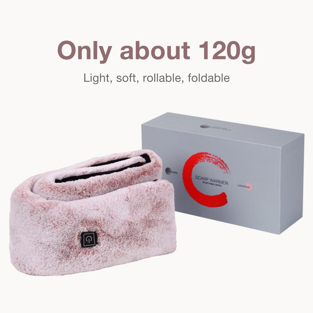 Bufanda calefactable chal de calor USB impermeable abrigo de cuello eléctrico cálido