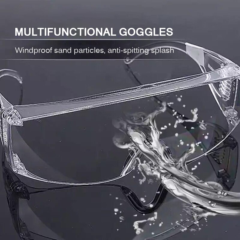 Protective Goggles Children Safety Transparent Goggles Splash-Proof Wind-Proof Antisand Dust Safety Goggles Eye Protection