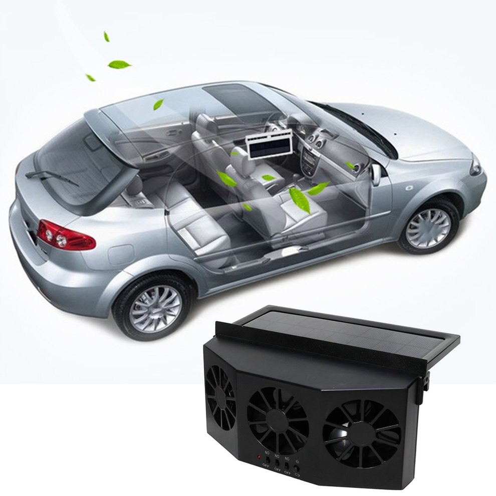 Material ventilador de ventilación de coche Desuperheater Solar ventilador de escape de coche radiador portátil duradero ajuste de posición múltiple