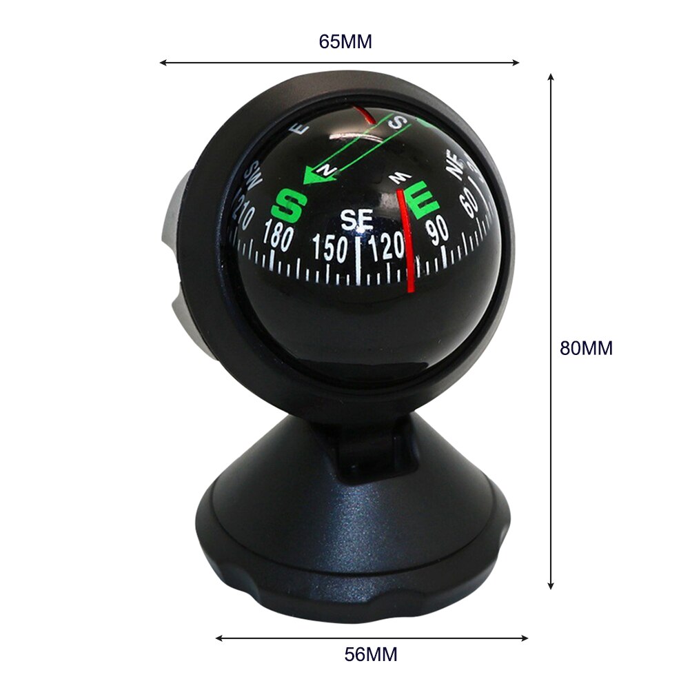 Outdoor High Precision Mini Pocket Compass Ball Dashboard Car Mount Navigation Outdoor Positioning Compass Multifunctional