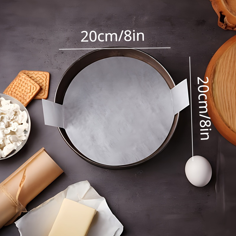 50 stks Binaural te kiezen Cake Release Papier Bakpapier, 20 cm/8in Anti-aanbak Cake Pan Bakvoeringen