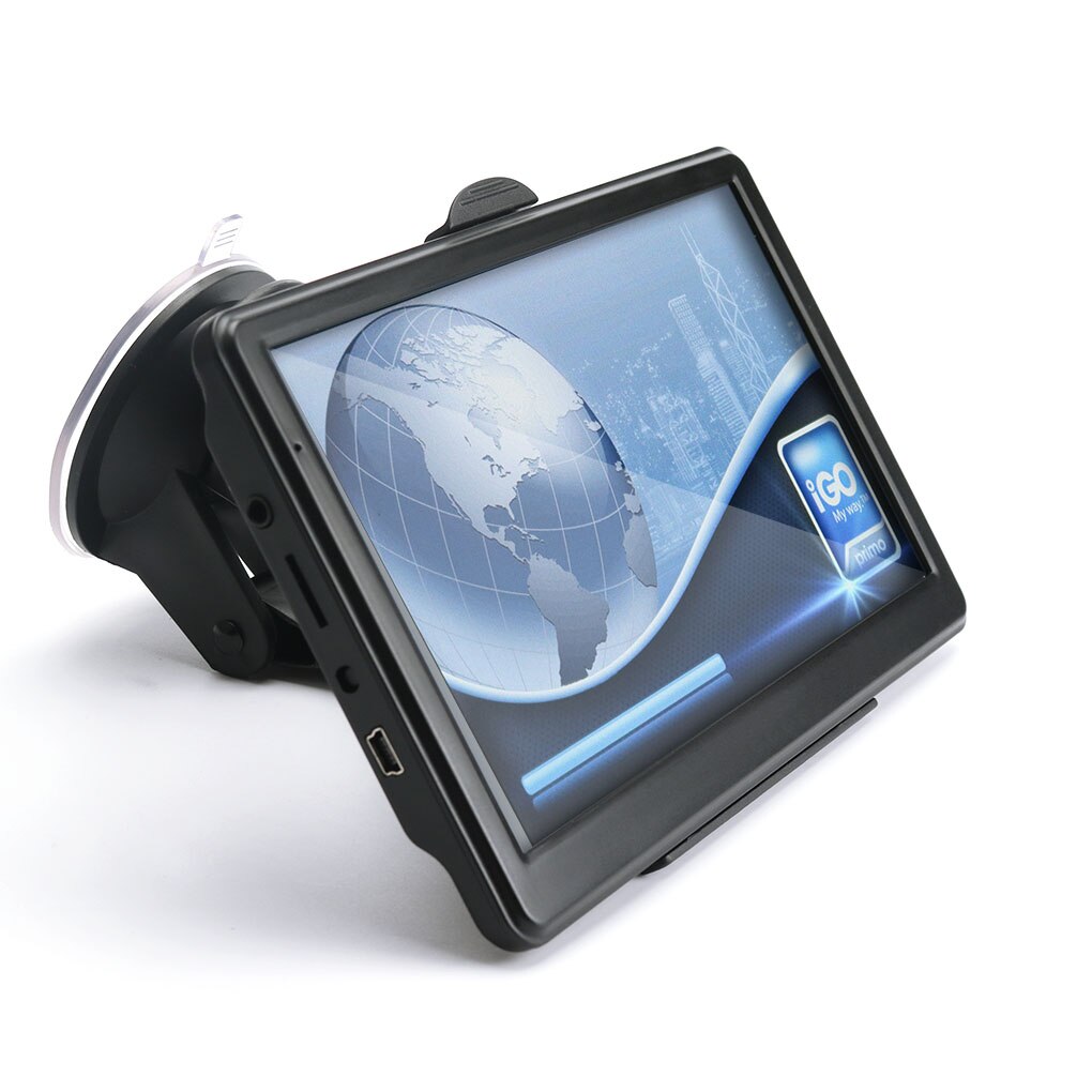 Sistema Windows 7 "HD pantalla táctil Bluetooth coche camión Navegador de navegación GPS negro con sombrilla