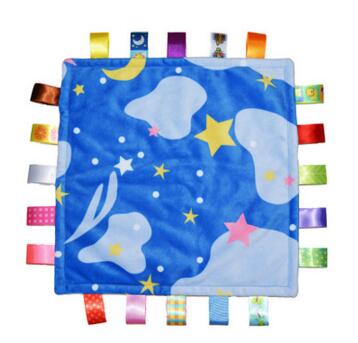Ultra soft taggies multicolour label baby appease the towel cloth toy placarders: 6