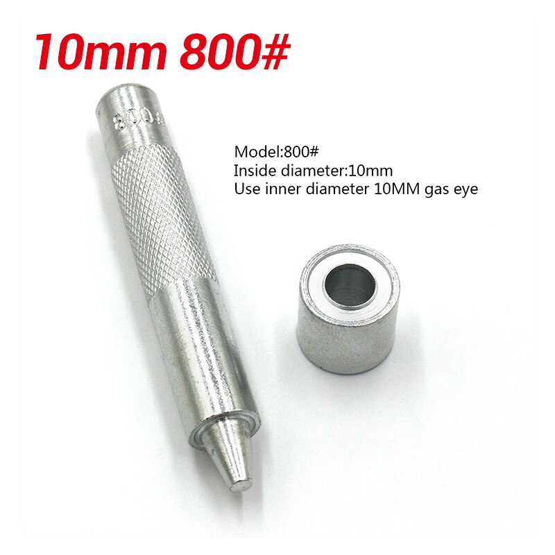 Håndlavede metaløjler formværktøj øjeringsværktøj læderbeklædning tilbehør skive spænde installation værktøj: 10mm