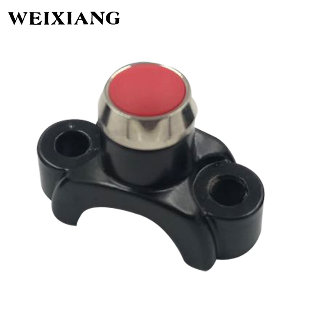Aluminum Alloy Motorcycle Horn Button Power Start Switch Memontary Button Motorcross Handlebar Mount Switches: 867-Red