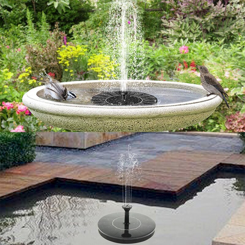Zonne-energie Fontein Outdoor Pomp Vogel Bad Vijver Waterval Tuin Decoratie Zwembad Fontein Drijvende Vogelbad