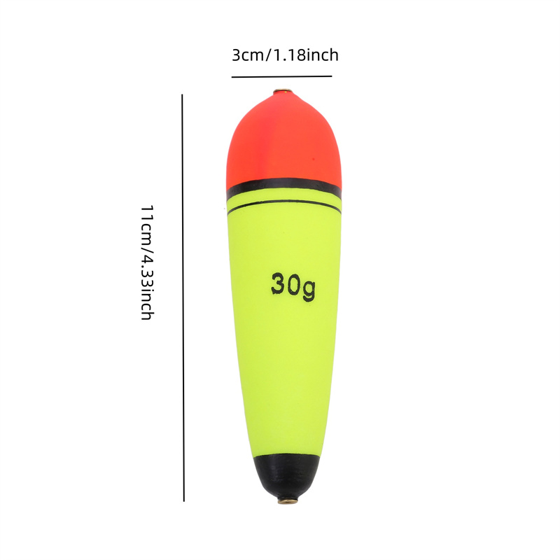 4 pz 10g-120g Schiuma Galleggiante Da Pesca Galleggiante Galleggiabilità EVA Elastico Boya Galleggiante Da Pesca Pesca Alla Roccia Bobber Flotador Peche Boia Affrontare: verde
