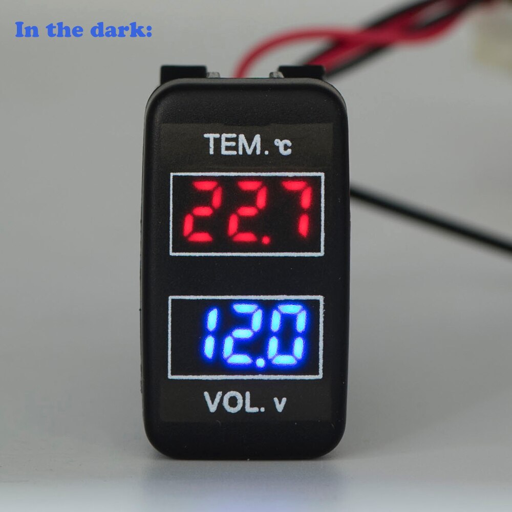 Car Voltage Temperature Display Meter Cool Modifie... – Vicedeal